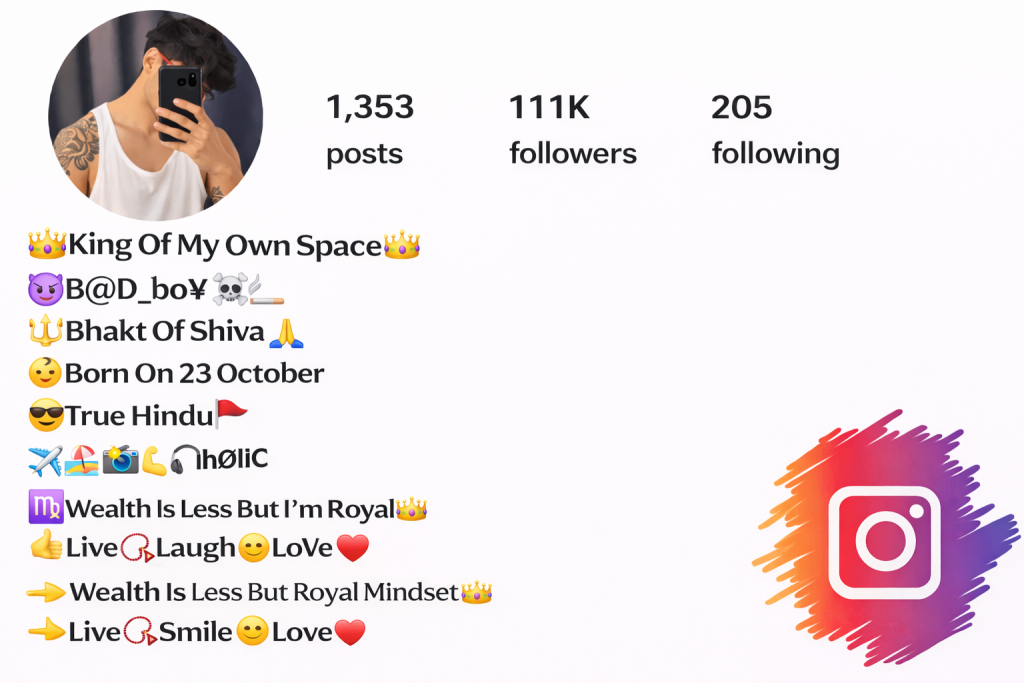 Instagram Bio Ideas For Boys
