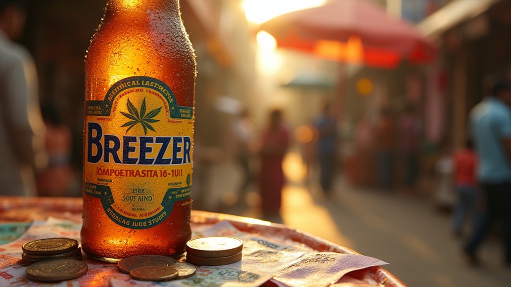 breezer beer price variations