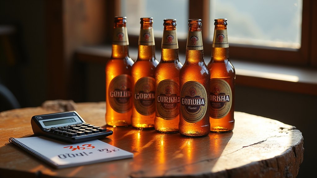 gorkha strong beer pricing variations
